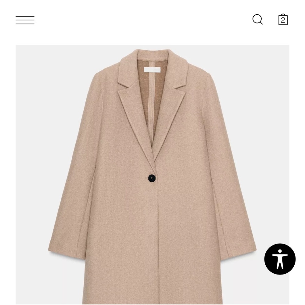 Zara Soft Basic Coat - image 3